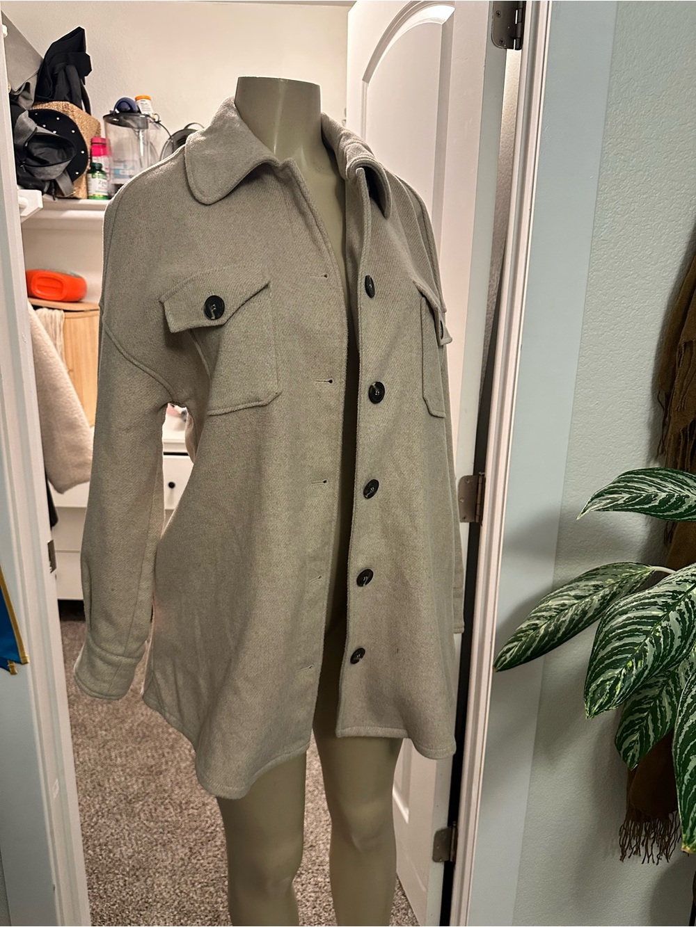 Avec Les Filles Oversized Utility Jacket in Sage